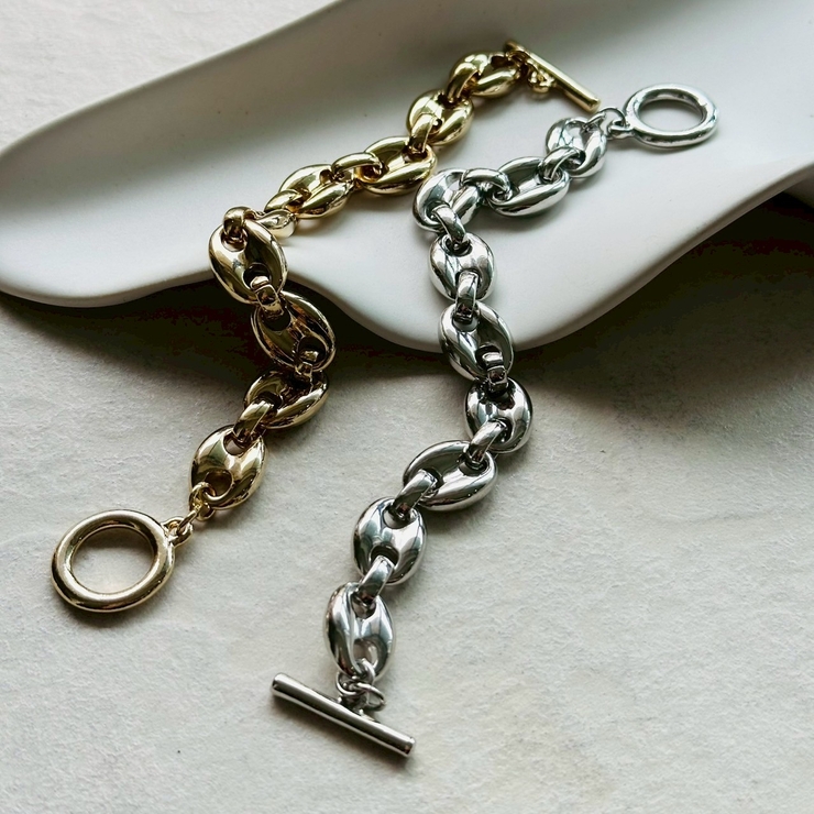 チェーンブレスレット ボリュームチェーン ユニセックス | feu | 詳細画像3 