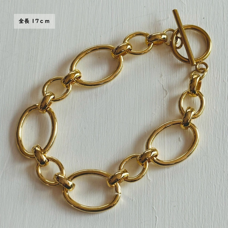 サージカルステンレス チェーンブレスレット おおぶり | feu | 詳細画像4 