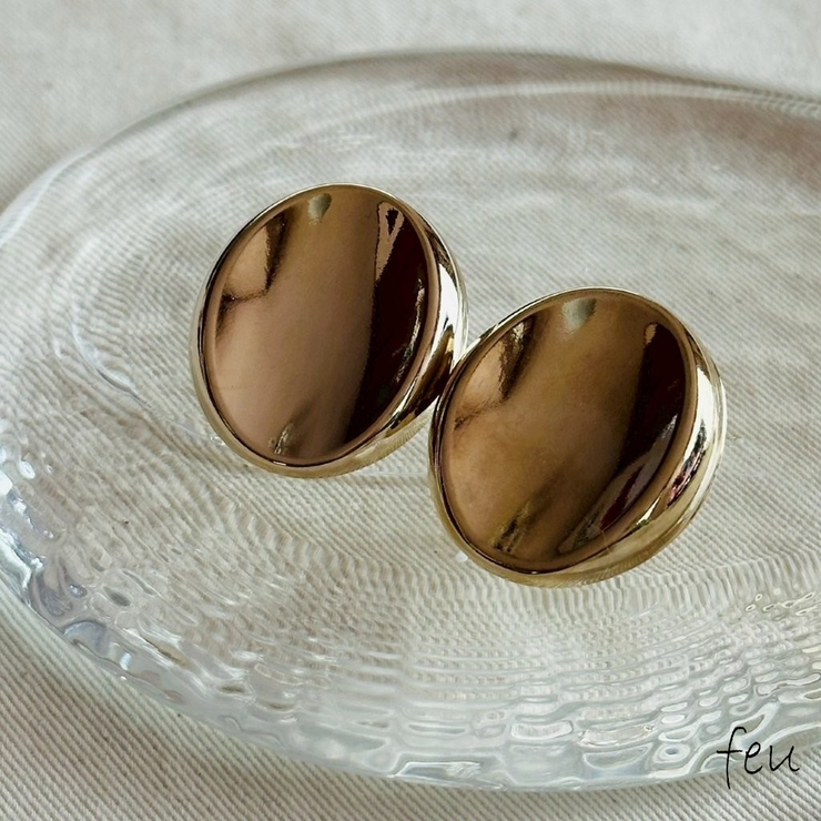 ゴールド | イヤリング ボリューム 軽量 | feu