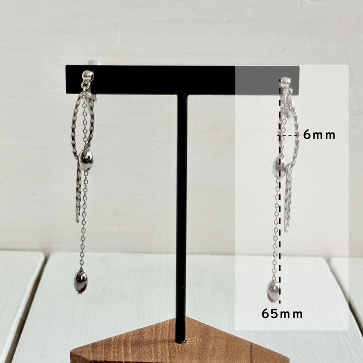 サージカルステンレス イヤリング 揺れる | feu | 詳細画像4 