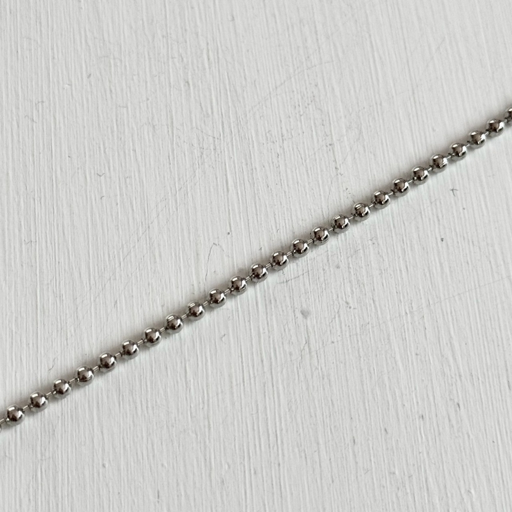 ショートネックレス ニュアンスパーツ ボールチェーン | feu | 詳細画像7 