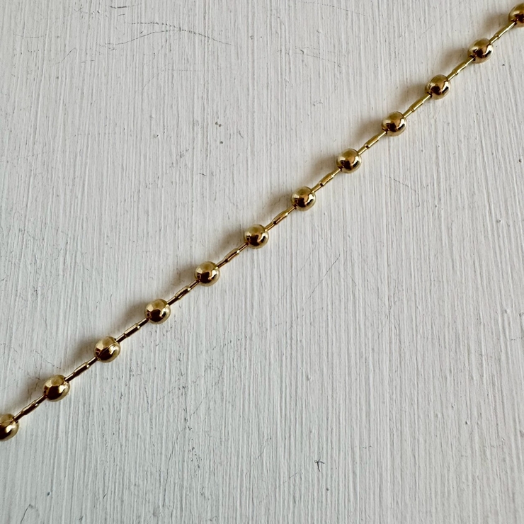 ショートネックレス ボールチェーン シルバーゴールド | feu | 詳細画像6 