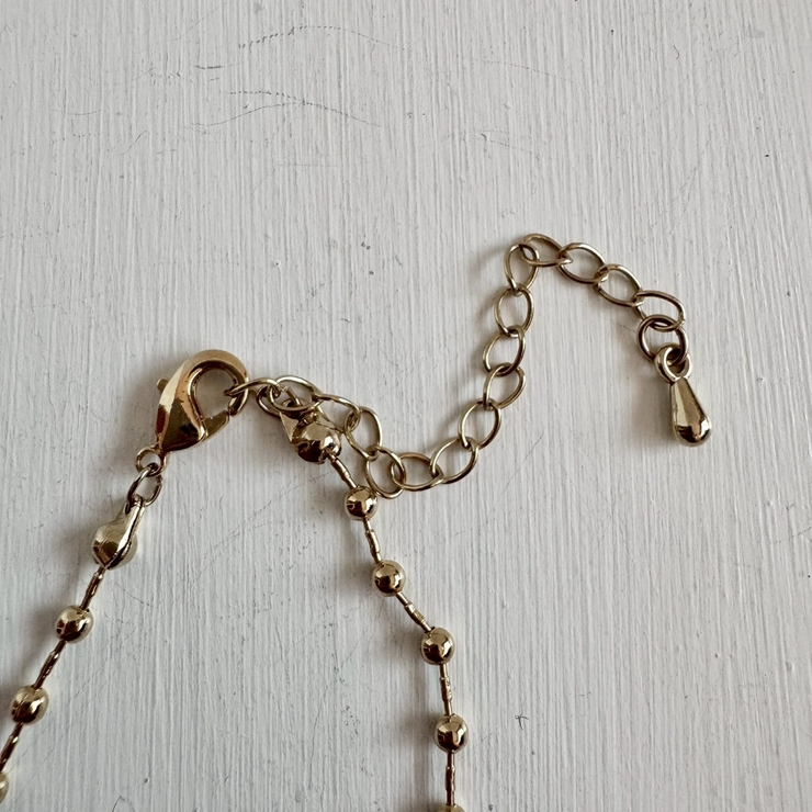 ショートネックレス ボールチェーン シルバーゴールド | feu | 詳細画像7 