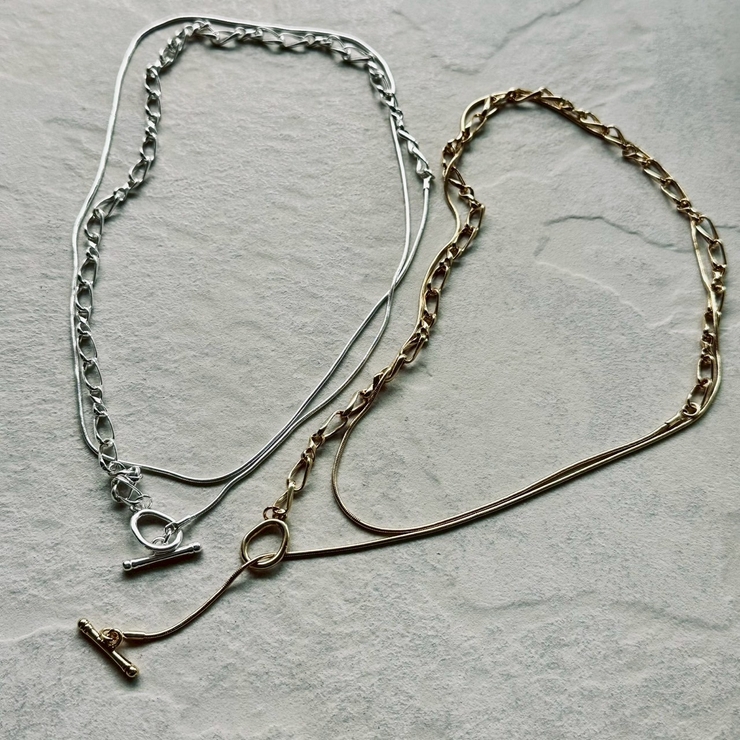 ロングネックレス マンテル Y字 | feu | 詳細画像15 