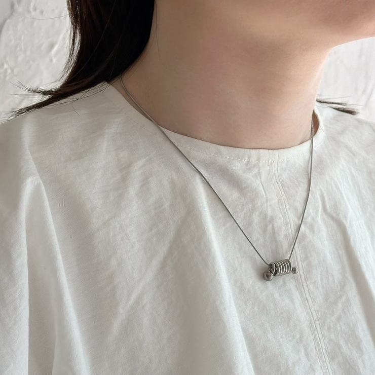 サージカルステンレス チェーンネックレス 天然石 | feu | 詳細画像3 