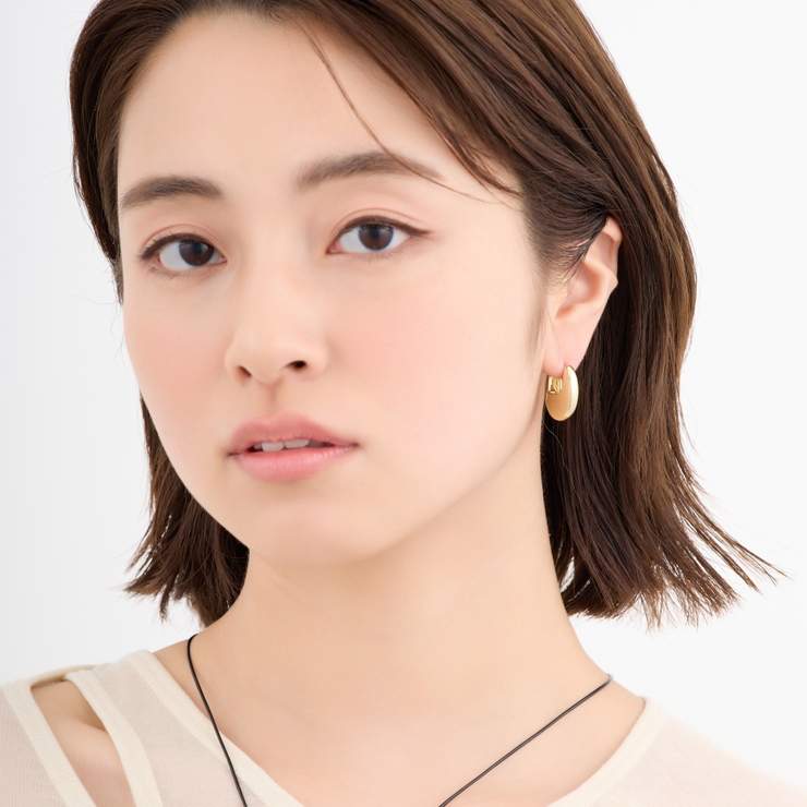 フープピアス 軽量 シルバーゴールド | feu | 詳細画像13 