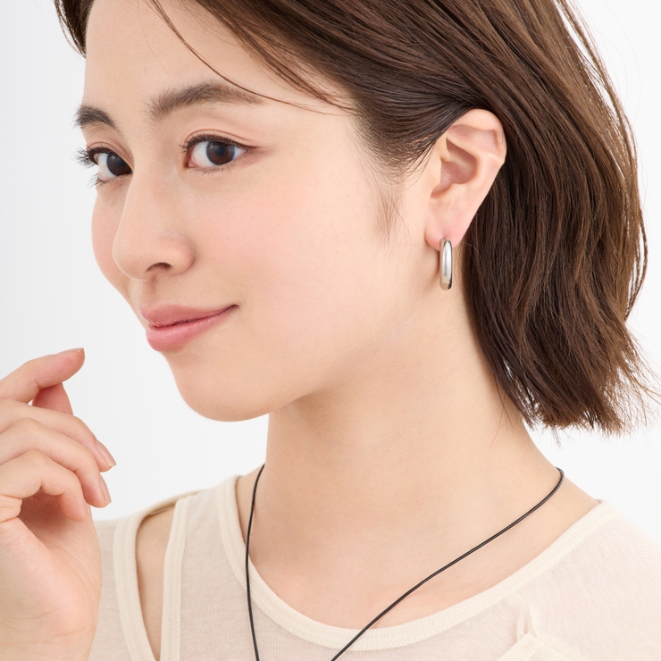 サージカルステンレス フープピアス シンプル | feu | 詳細画像11 