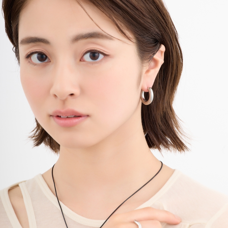 サージカルステンレス フープピアス シンプル | feu | 詳細画像12 