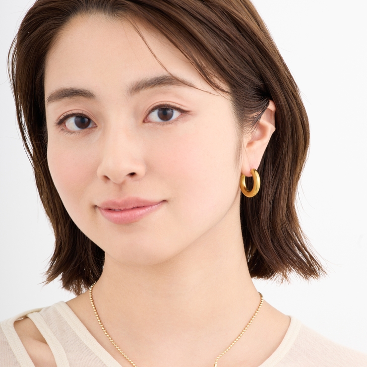 サージカルステンレス フープピアス シンプル | feu | 詳細画像13 