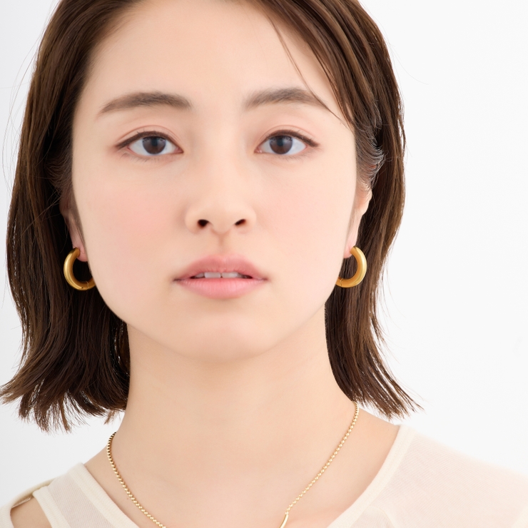 サージカルステンレス フープピアス シンプル | feu | 詳細画像2 