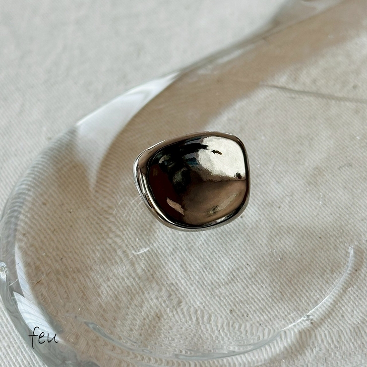 シルバー | ボリューム イヤーカフ&リング ２WAY | feu