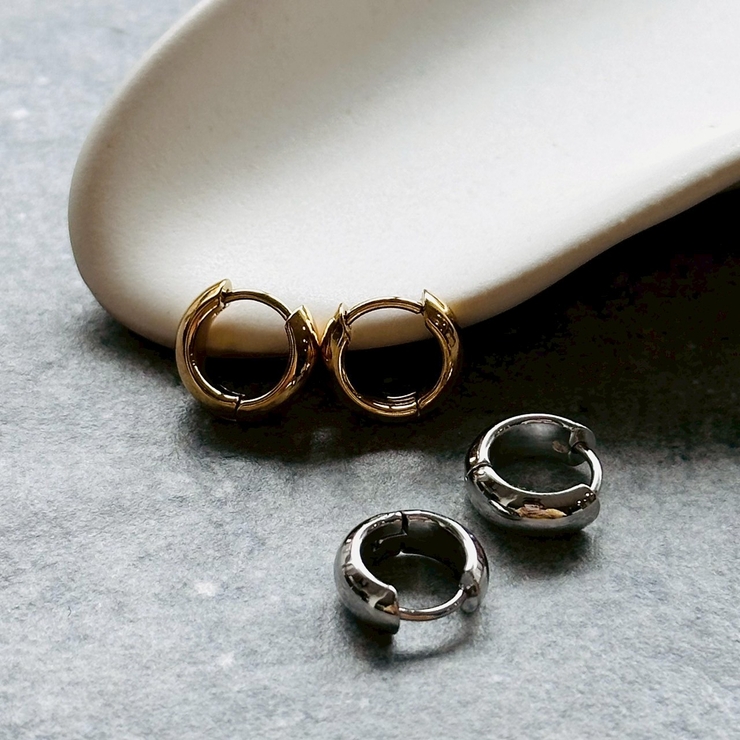 サージカルステンレス フープピアス アレルギー対応素材 | feu | 詳細画像2 