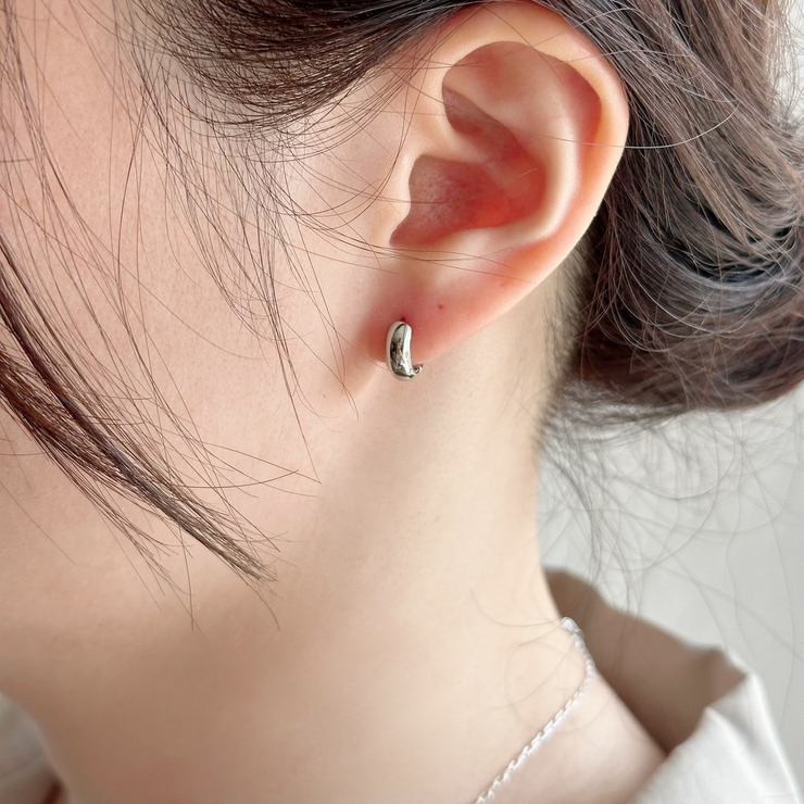 サージカルステンレス フープピアス アレルギー対応素材 | feu | 詳細画像3 