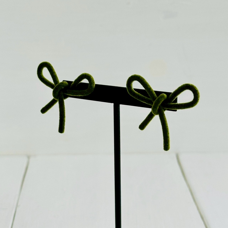 リボンピアス ベロア クラシカル | feu | 詳細画像5 