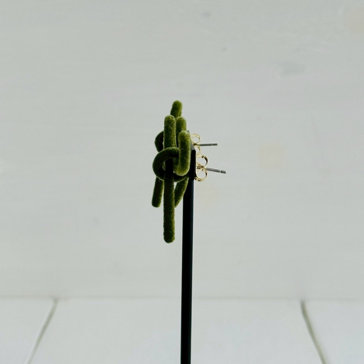 リボンピアス ベロア クラシカル | feu | 詳細画像6 