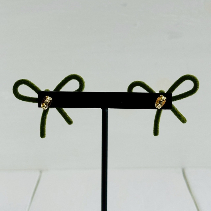 リボンピアス ベロア クラシカル | feu | 詳細画像7 