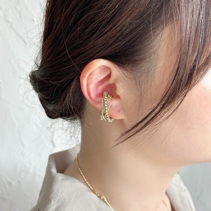 フリーサイズリング 変形クロス 異素材ミックス | feu | 詳細画像12 