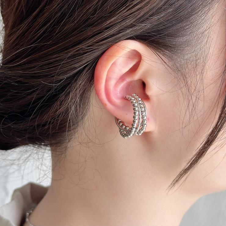 フリーサイズリング 変形クロス 異素材ミックス | feu | 詳細画像17 