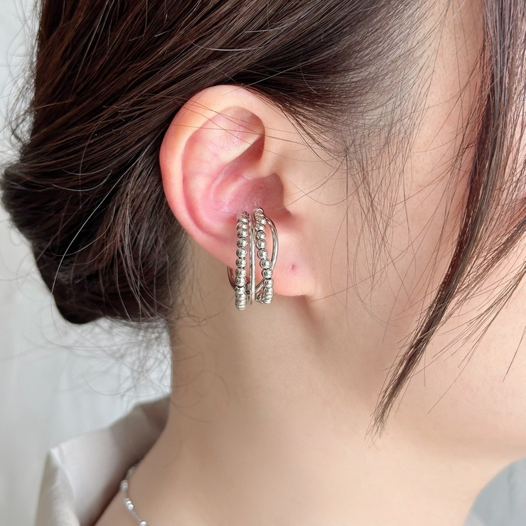 フリーサイズリング 変形クロス 異素材ミックス | feu | 詳細画像18 