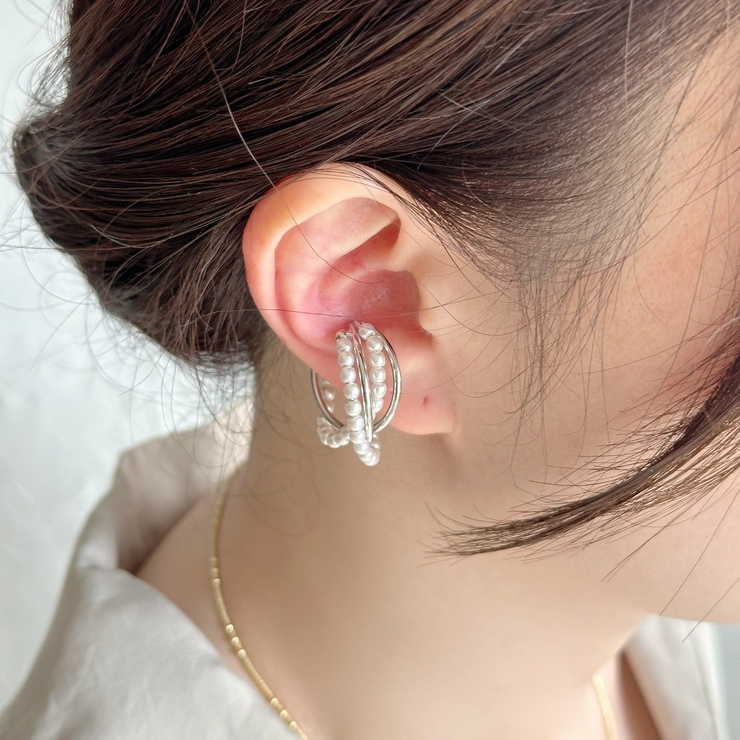 フリーサイズリング 変形クロス 異素材ミックス | feu | 詳細画像22 