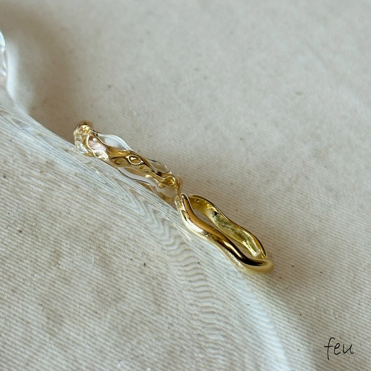 ゴールド | リング 2個セット メタル | feu