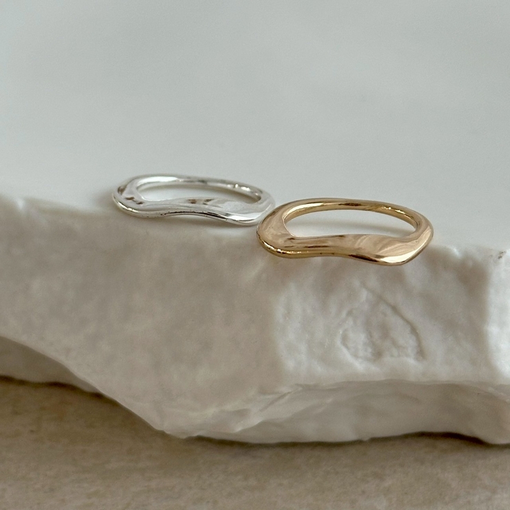 リング 変形メタル シルバーゴールド | feu | 詳細画像13 