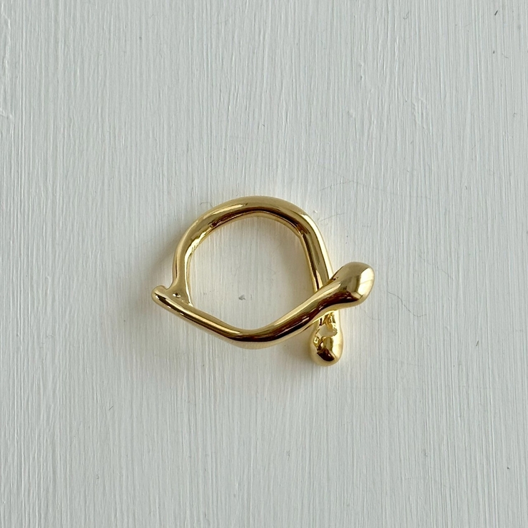 リング 変形メタル シルバーゴールド | feu | 詳細画像7 