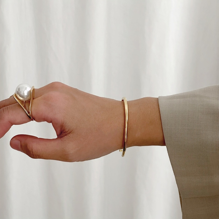 サージカルステンレス シンプルブレスレット アレルギー対応素材 | feu | 詳細画像11 