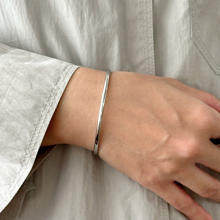 サージカルステンレス シンプルブレスレット アレルギー対応素材 | feu | 詳細画像12 