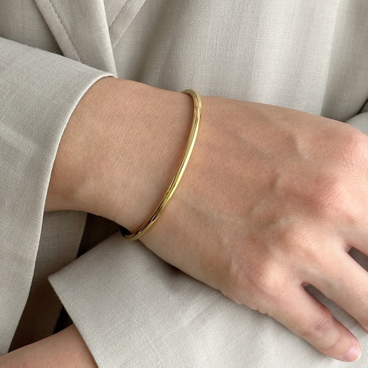 サージカルステンレス シンプルブレスレット アレルギー対応素材 | feu | 詳細画像14 