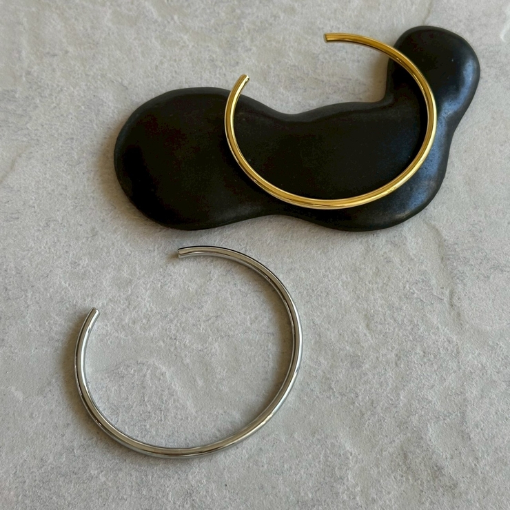 サージカルステンレス シンプルブレスレット アレルギー対応素材 | feu | 詳細画像3 