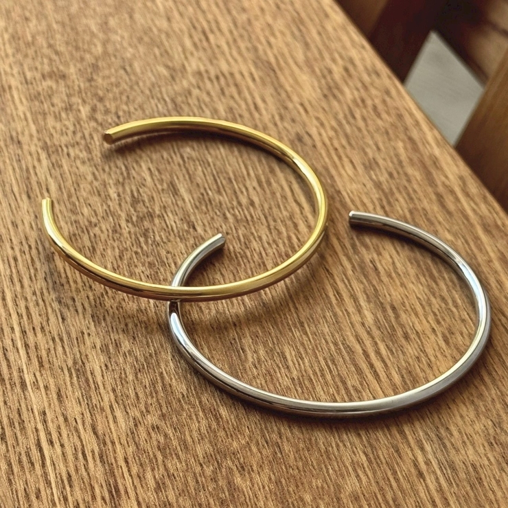 サージカルステンレス シンプルブレスレット アレルギー対応素材 | feu | 詳細画像8 