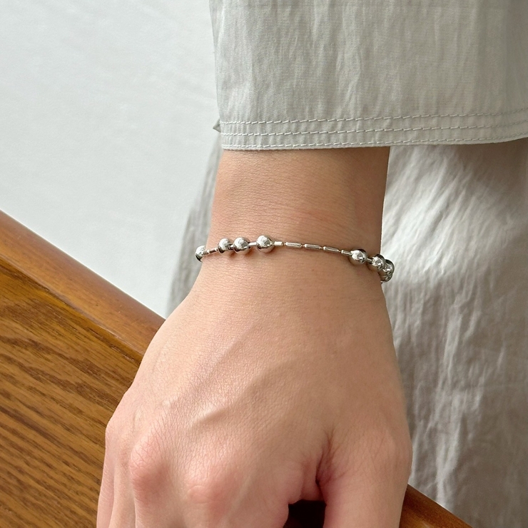 チェーンブレスレット Y2Kファッション ボールチェーン | feu | 詳細画像14 