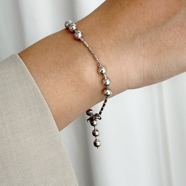 チェーンブレスレット Y2Kファッション ボールチェーン | feu | 詳細画像15 