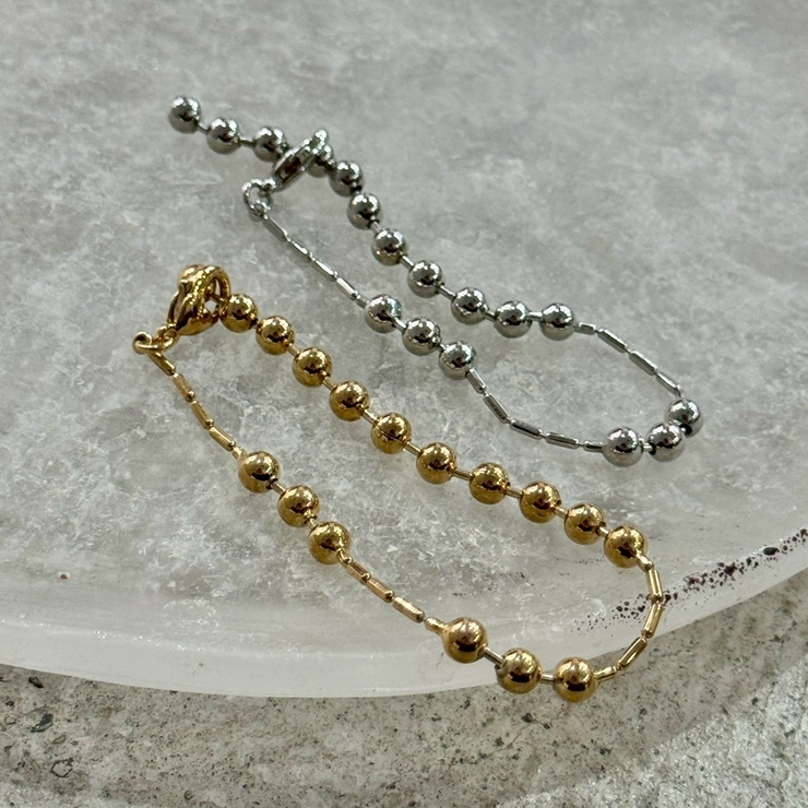 チェーンブレスレット Y2Kファッション ボールチェーン | feu | 詳細画像3 