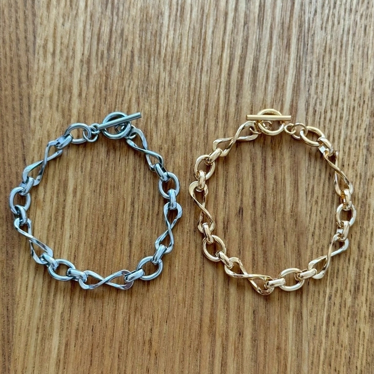 サージカルステンレス チェーンブレスレット ボリューム | feu | 詳細画像17 