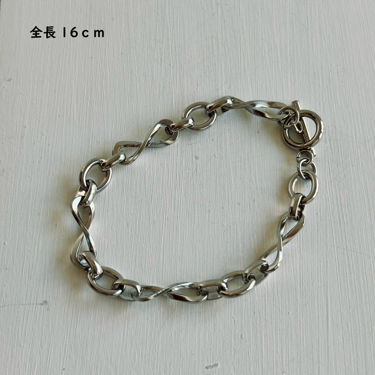 サージカルステンレス チェーンブレスレット ボリューム | feu | 詳細画像4 