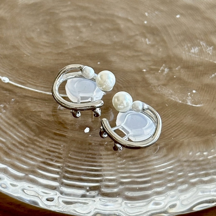 シルバー | イヤーカフ 両耳 小ぶり | feu