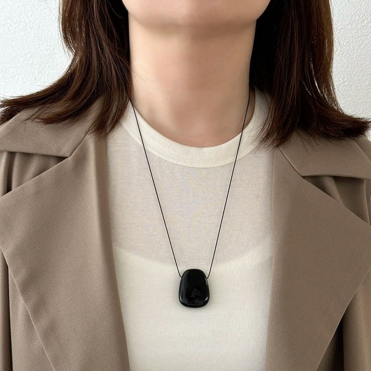 オニキス ネックレス ブラックコード | feu | 詳細画像15 