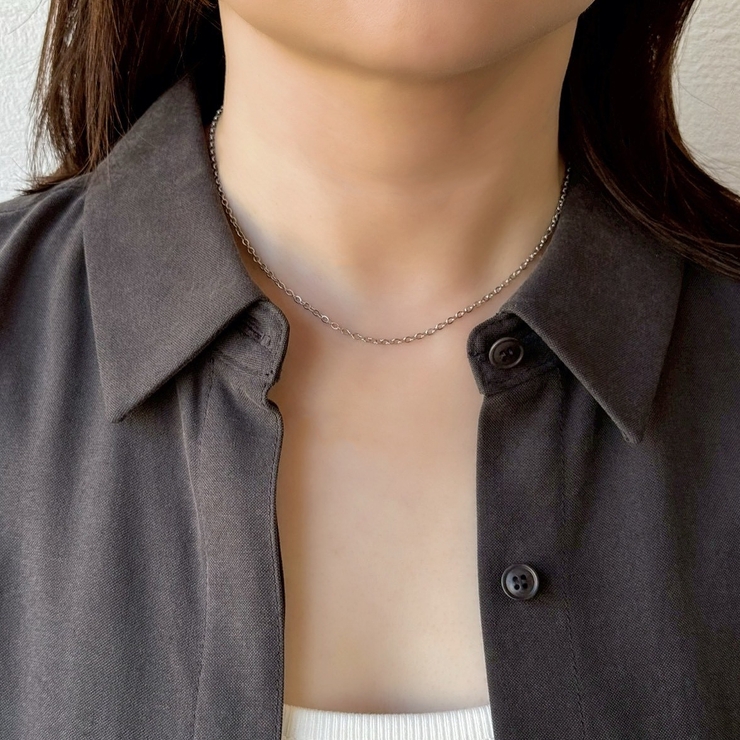 サージカルステンレス 2連ネックレス アレルギー対応素材 | feu | 詳細画像15 