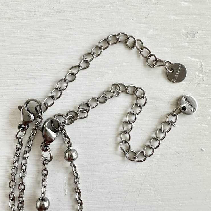 サージカルステンレス 2連ネックレス アレルギー対応素材 | feu | 詳細画像6 