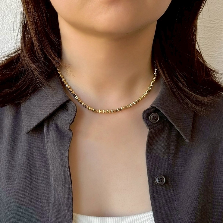 メタルショートネックレス 個性的 カジュアルモード | feu | 詳細画像10 