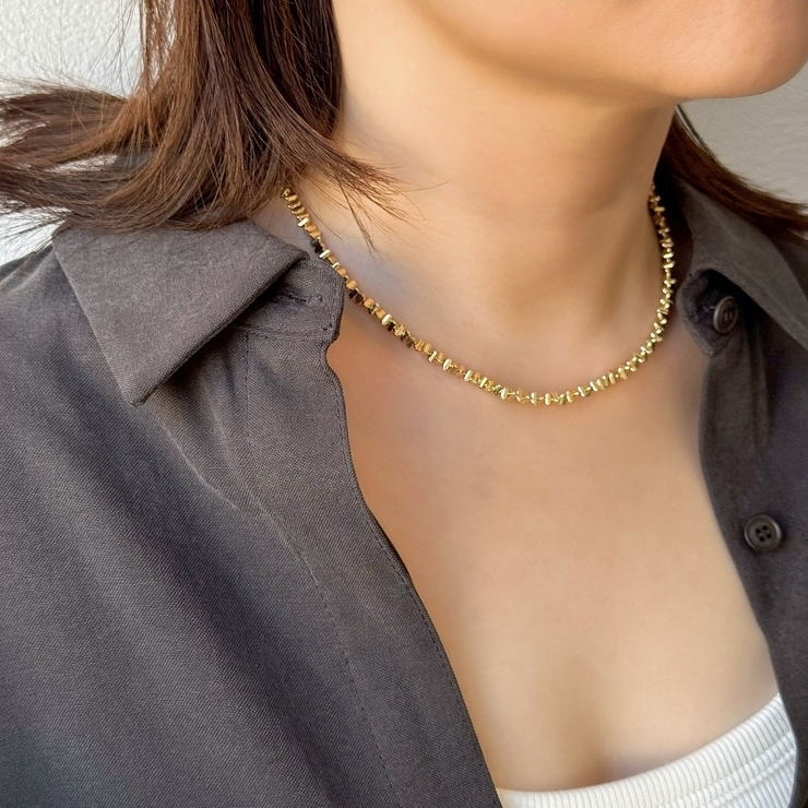 メタルショートネックレス 個性的 カジュアルモード | feu | 詳細画像11 