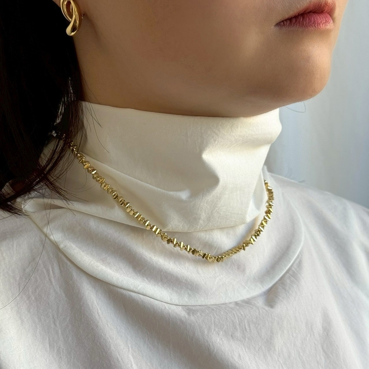 メタルショートネックレス 個性的 カジュアルモード | feu | 詳細画像3 