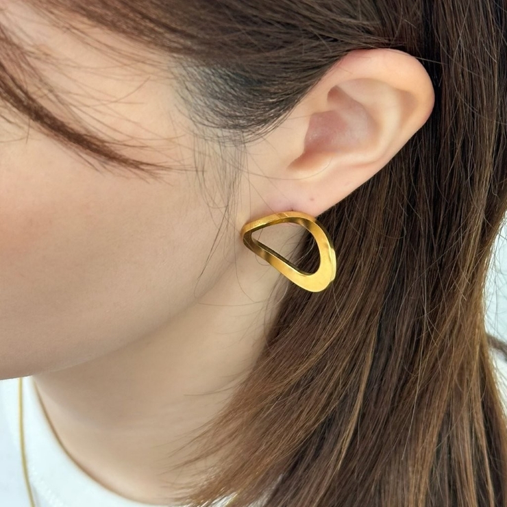 サージカルステンレス ピアス 大ぶり | feu | 詳細画像6 