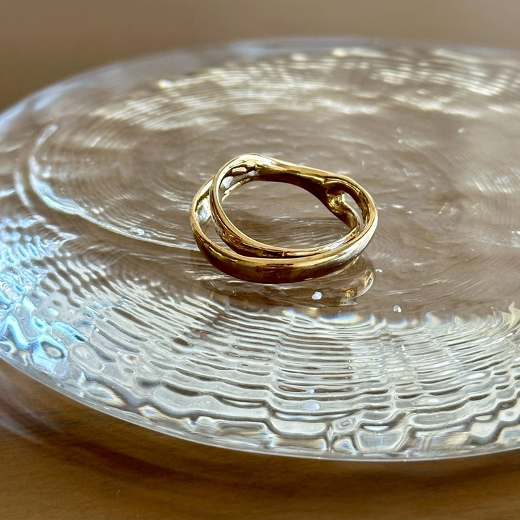 ゴールド | ニュアンスメタルリング カジュアルモード 個性的 | feu