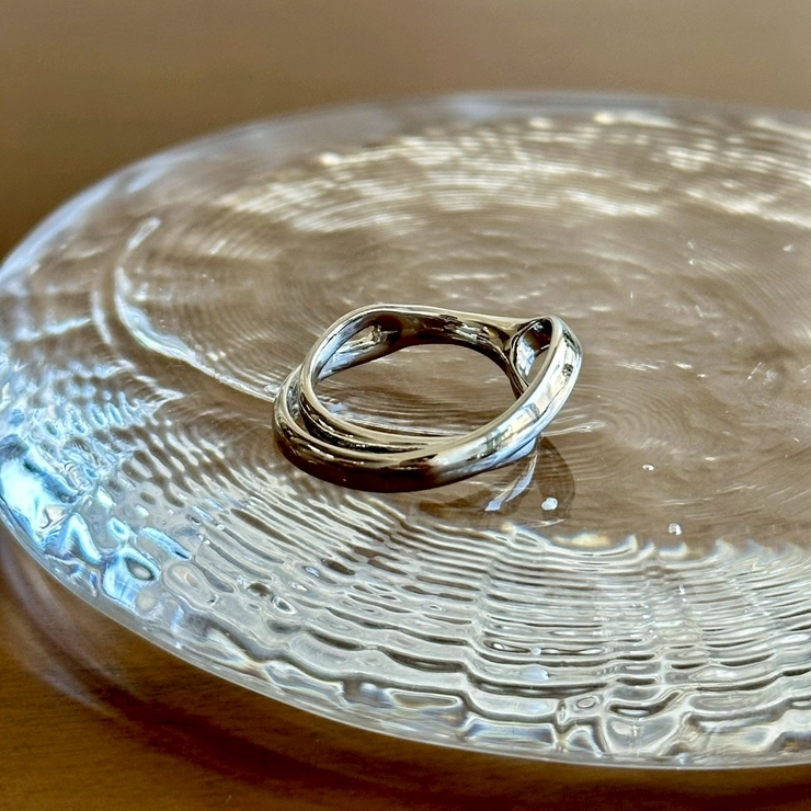 シルバー | ニュアンスメタルリング カジュアルモード 個性的 | feu