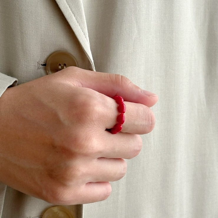 ビースリング カラーリング レッド | feu | 詳細画像10 