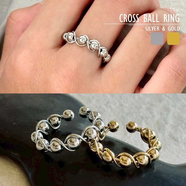 フリーサイズリング メタル カジュアルモード | feu | 詳細画像1 