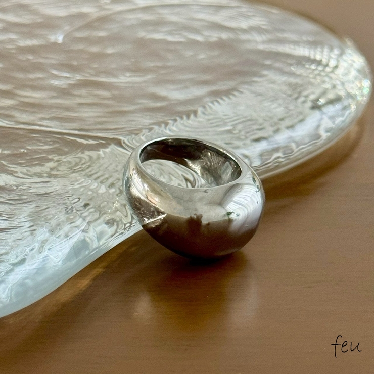 シルバー | サージカルステンレス リング アレルギー対応素材 | feu